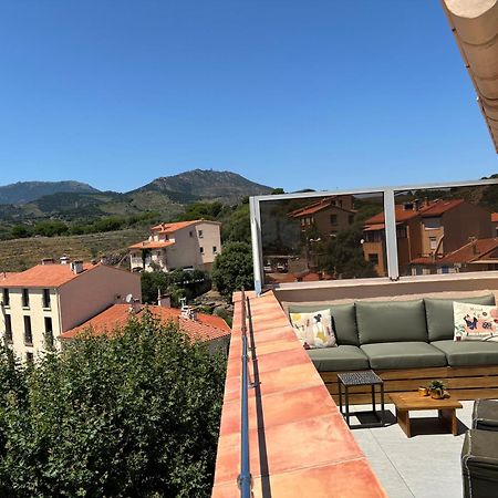 Attique A Banyuls - Vue Mer Et Montagne Eksteriør bilde
