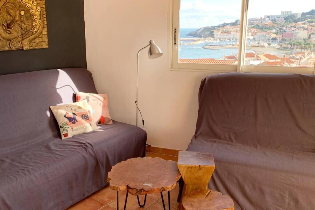 Attique A Banyuls - Vue Mer Et Montagne Eksteriør bilde